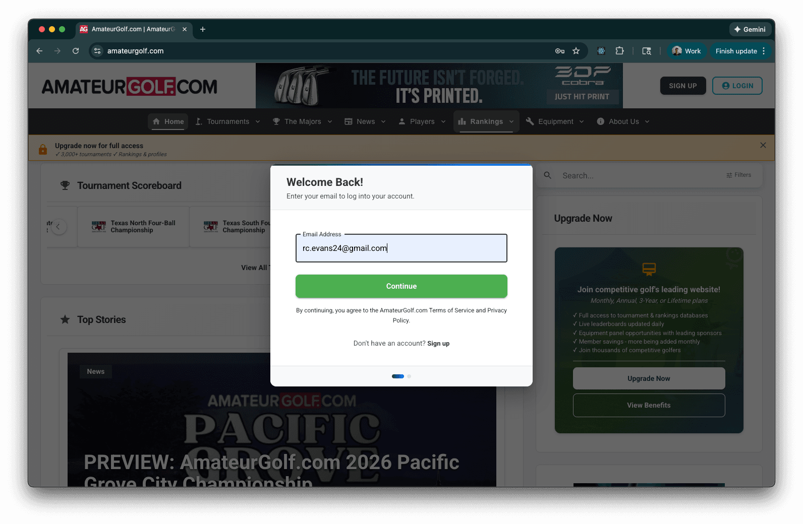 Home & Login — Modern version (3 of 3)
